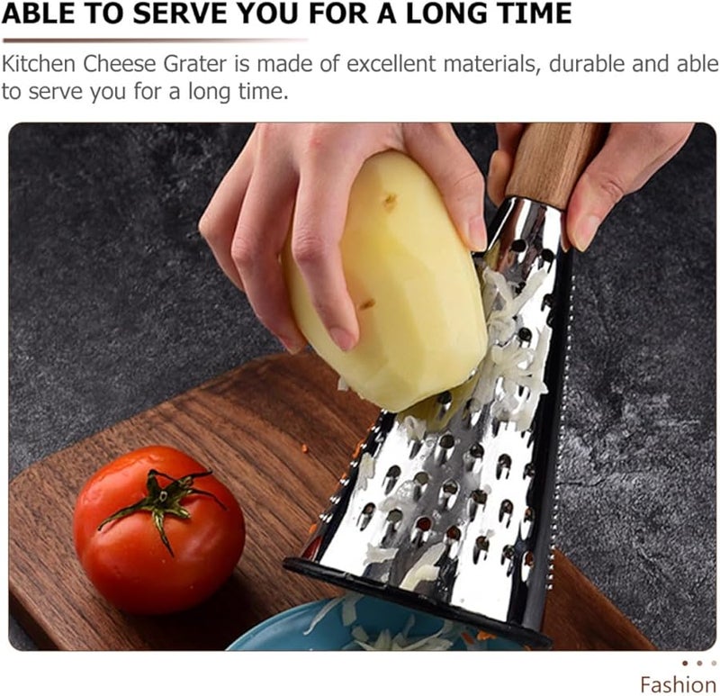 مبشرة جبن مخروطية من الفولاذ المقاوم للصدأ، أداة مطبخ للشوكولاتة والطهي المنزلي - Image 5